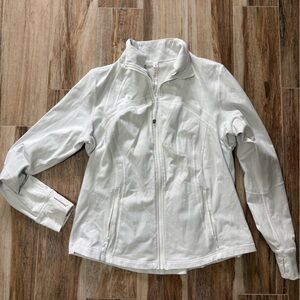 White lululemon define jacket size 18